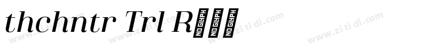 Athachantr Trial Re字体转换